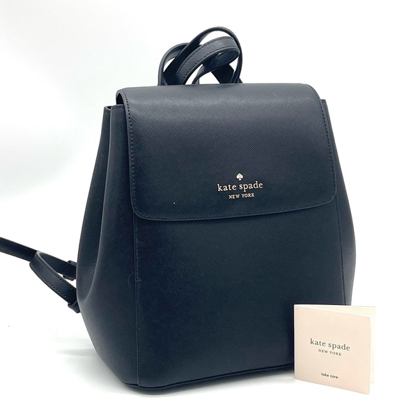 Kate Spade Madison Flap Backpack Black - Picture 2 of 9